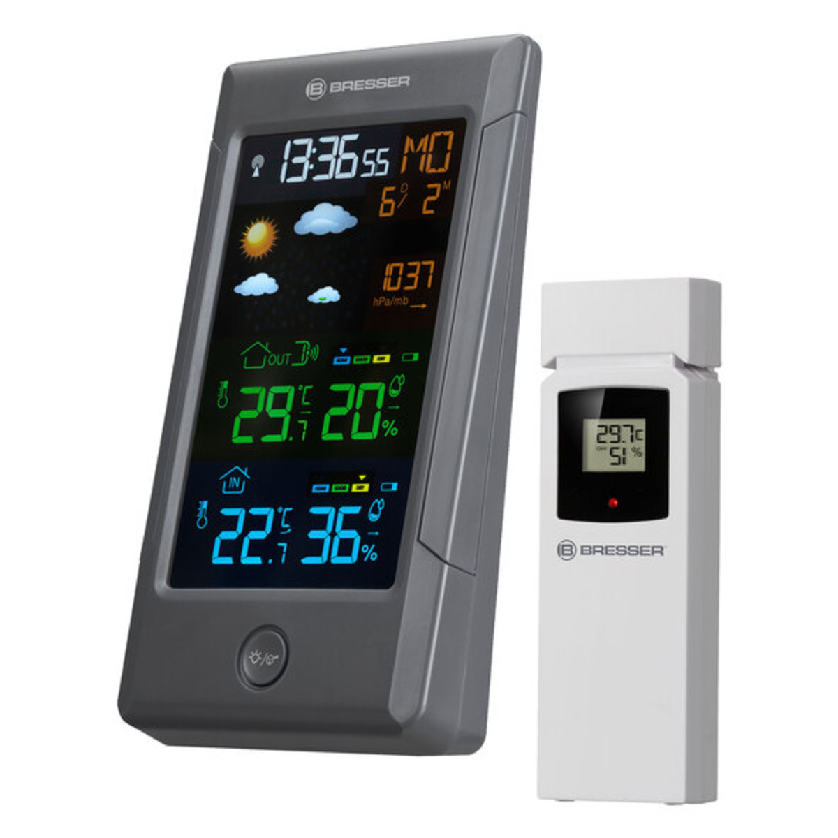 Bild 1 von Farbwetterstation ClimateTemp Nbf, mit DCF-Zeitsignal