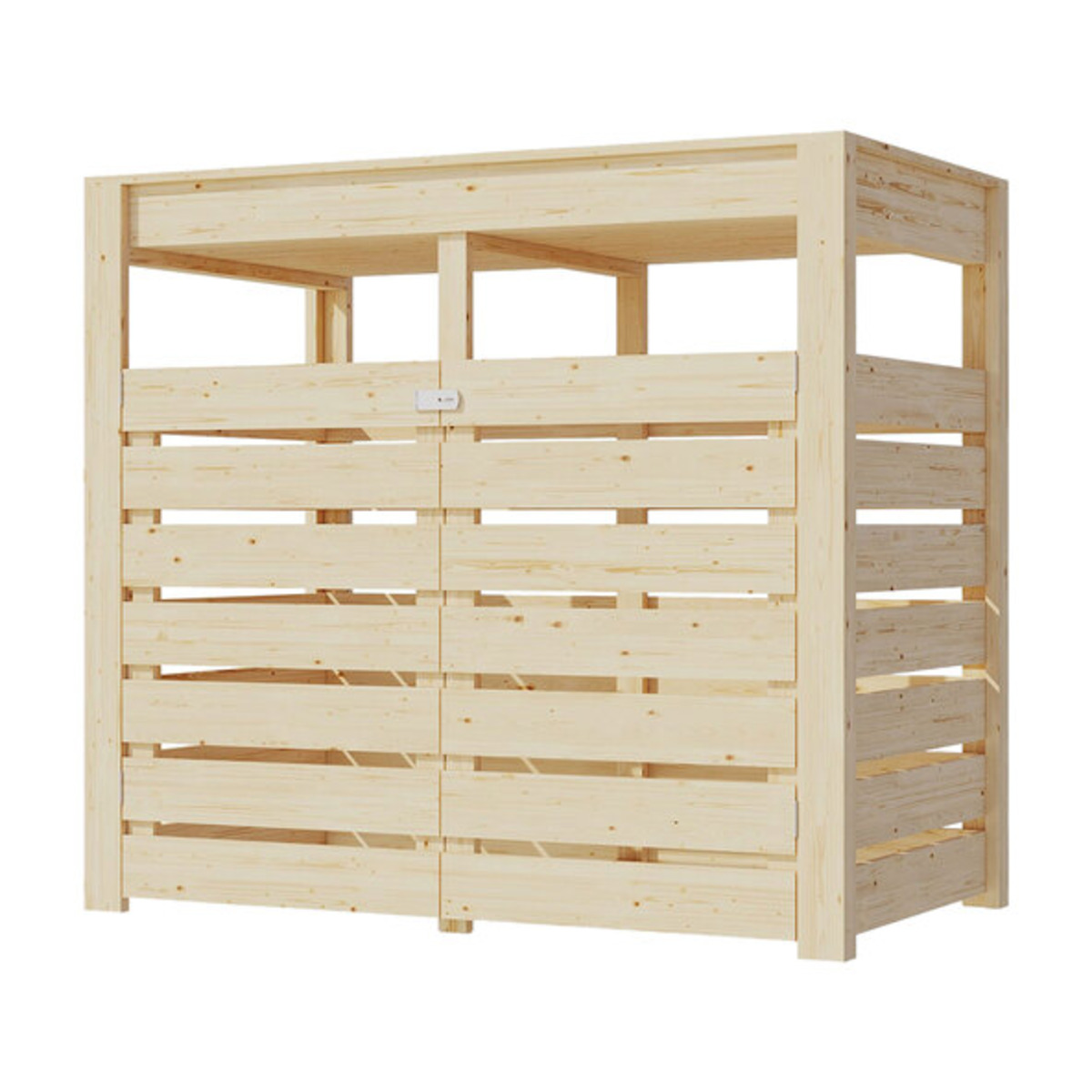 Bild 1 von Mülltonnenbox mit Hochbeet, natur