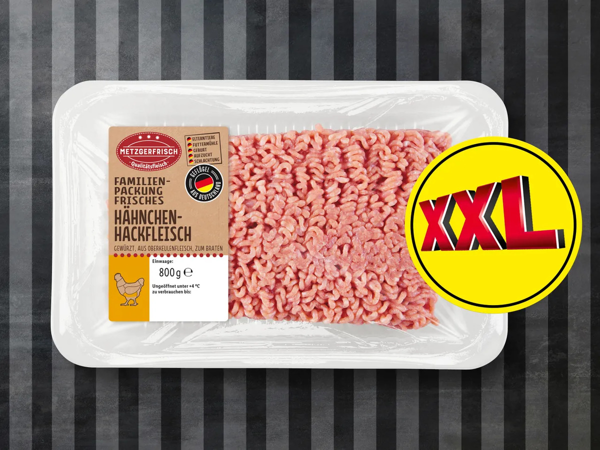Bild 1 von Metzgerfrisch Frisches Hähnchen-Hackfleisch XXL, 
         800 g