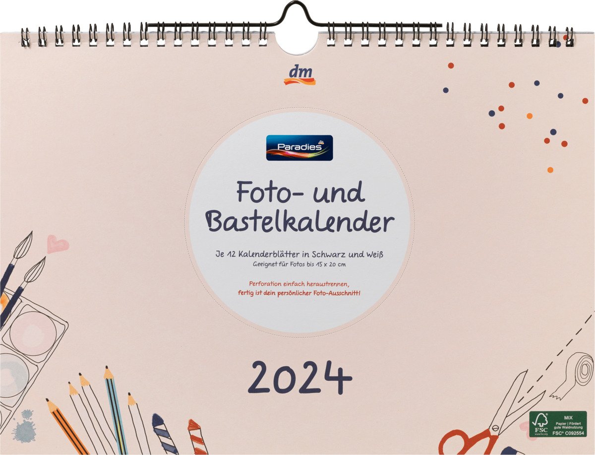 Paradies Foto- und Bastelkalender 2024 Querformat von dm ansehen!