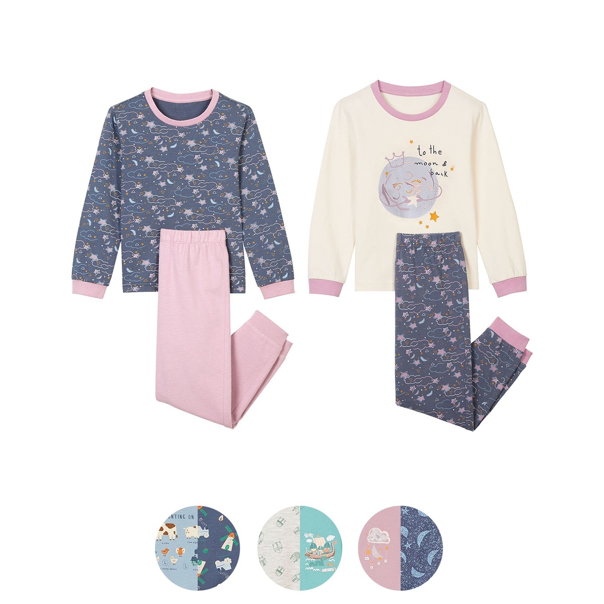 Bild 1 von LILY & DAN Kinder Pyjama- oder Overall-Set, 2er-Set