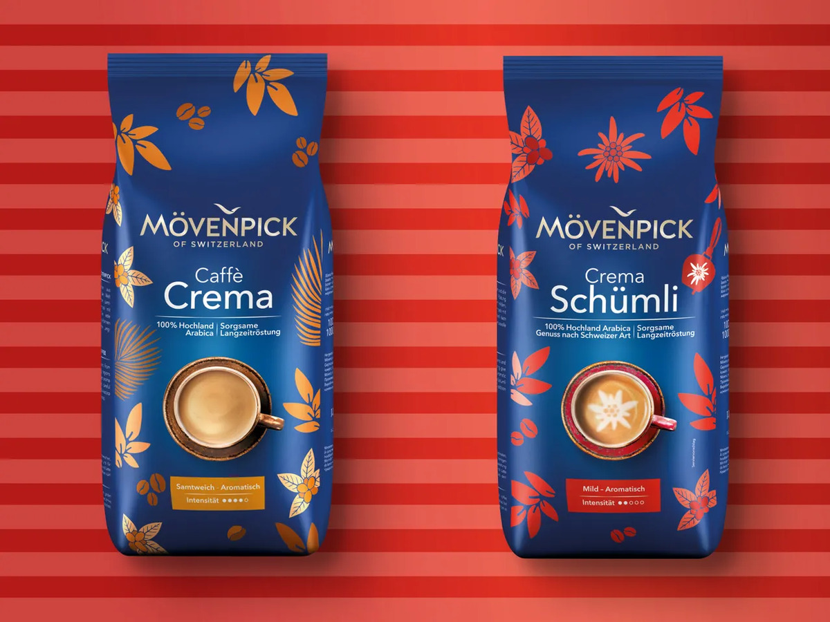 Mövenpick Caffè Ganze Bohnen 1 kg von Lidl ansehen