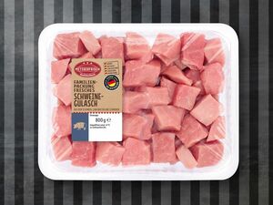 Metzgerfrisch Frisches Schweine-Gulasch, 
         800 g