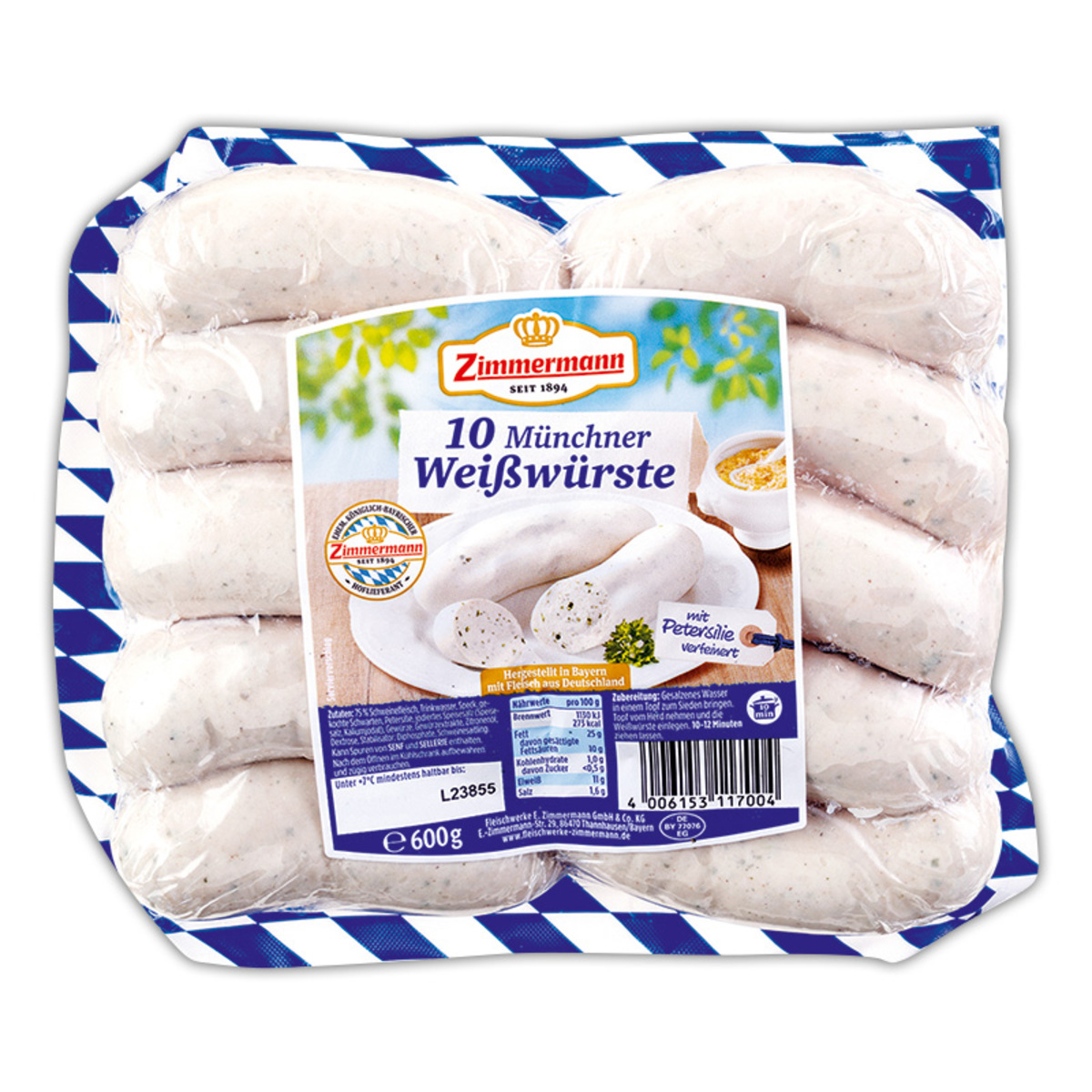 Bild 1 von Zimmermann Münchner Weißwurst