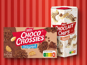 Nestlé Choco Crossies/Choclait Chips, 
         150/115/140 g