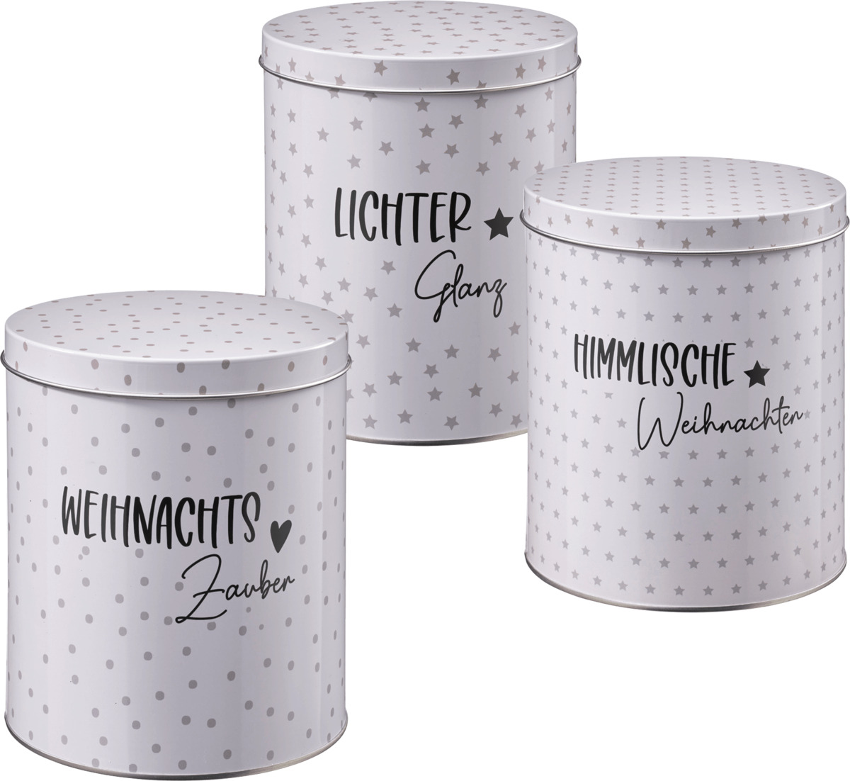 Bild 1 von BOLTZE Metalldose, schwarz-weiß