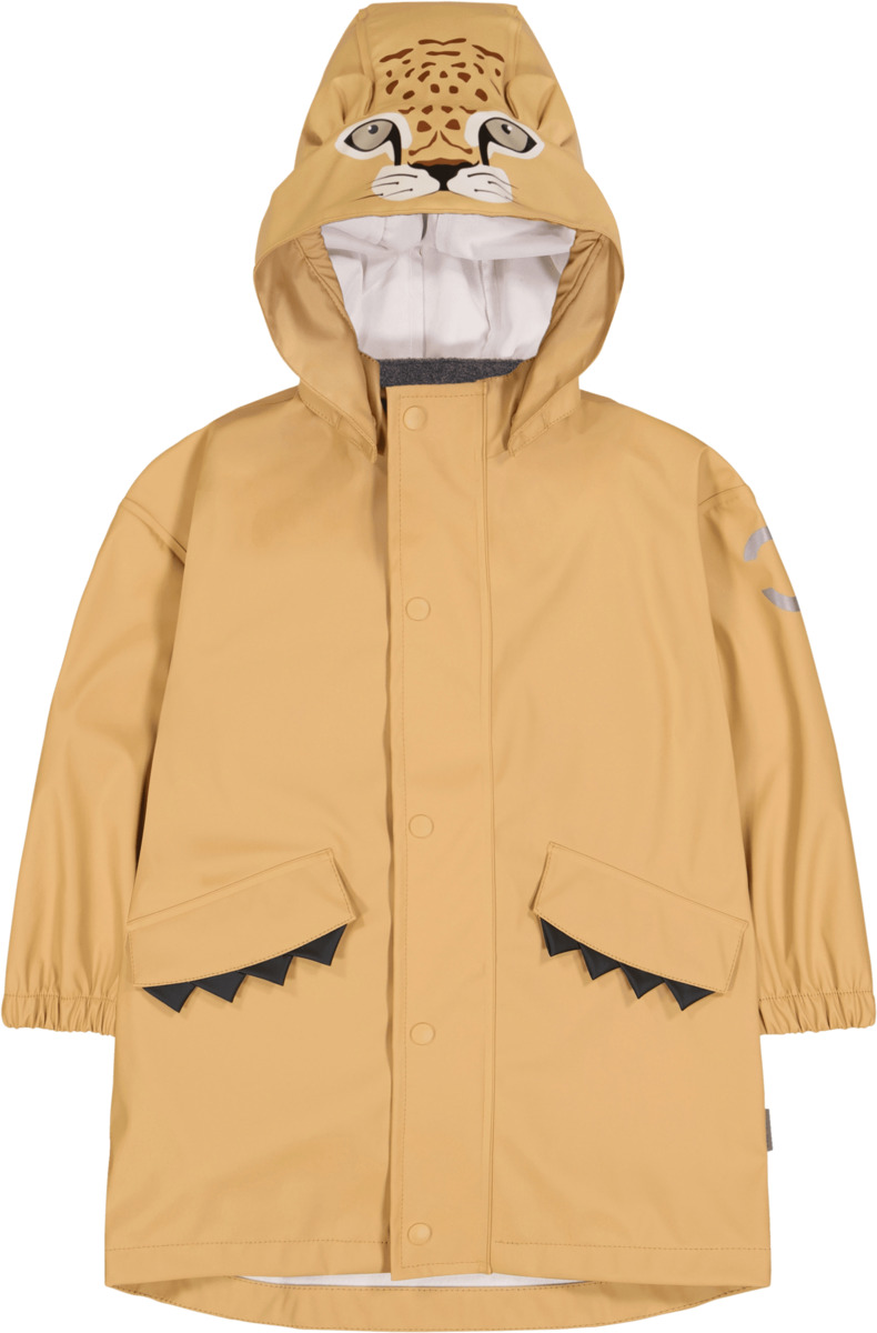 Bild 1 von Mikk-Line Regenjacke mit Leoparden-Kapuze, beige, Gr. 98/104
