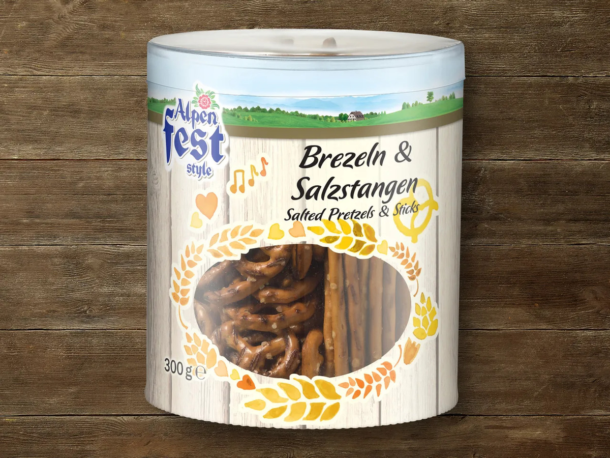Bild 1 von Alpenfest Brezeln & Salzstangen, 
         300 g