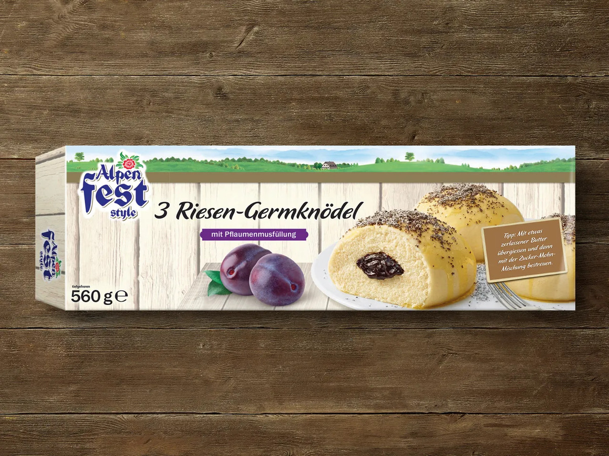 Bild 1 von Alpenfest Riesen-Germknödel, 
         560 g