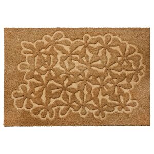 HÄNGBRO  Fußmatte, Blume naturfarben/beige 40x60 cm