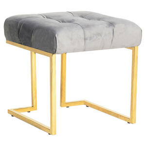 Mid.you Hocker, Grau, Textil, quadratisch, 48x48x48 cm, Wohnzimmer, Hocker, Sitzhocker