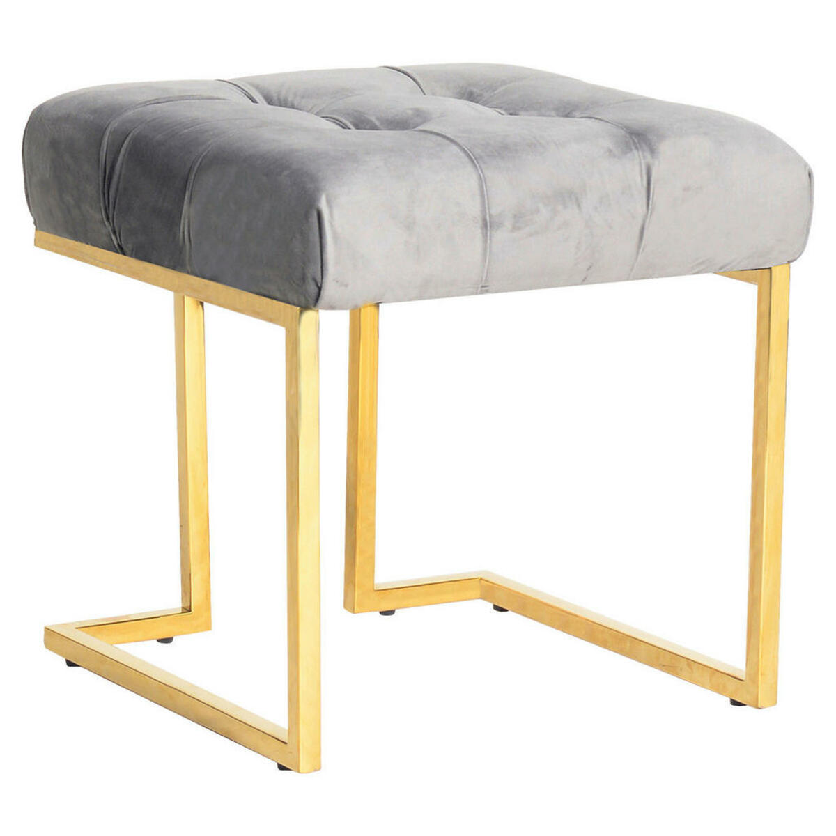 Bild 1 von Mid.you Hocker, Grau, Textil, quadratisch, 48x48x48 cm, Wohnzimmer, Hocker, Sitzhocker