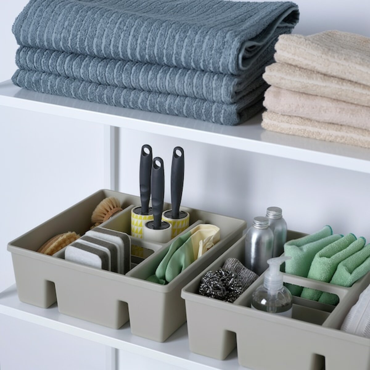 Bild 3 von FÅNGGRÖDA  Einsatz mit Fach, hellgrau 30x30x11 cm