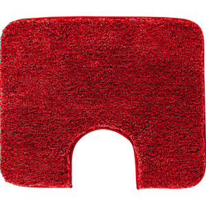 Grund Badteppich Melange, Rot, Textil, Abstraktes, rechteckig, 50 cm, Oeko-Tex® Standard 100, für Fußbodenheizung geeignet, rutschfest, Badtextilien, Badematten