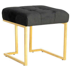 Mid.you Hocker, Schwarz, Textil, quadratisch, 48x48x48 cm, Wohnzimmer, Hocker, Sitzhocker