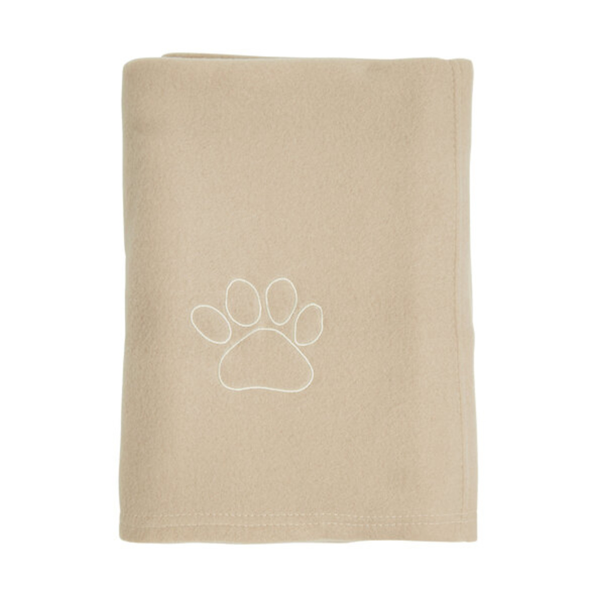 Bild 1 von Fleece-Heimtierdecke mit Pfotenstick, 70 x 140 cm, beige
