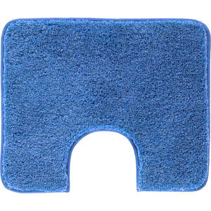 Grund Badteppich Melange, Blau, Textil, Abstraktes, rechteckig, 50 cm, Oeko-Tex® Standard 100, für Fußbodenheizung geeignet, rutschfest, Badtextilien, Badematten