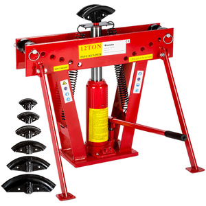 Rohrbiegemaschine hydraulisch mit 12t Pressdruck - rot