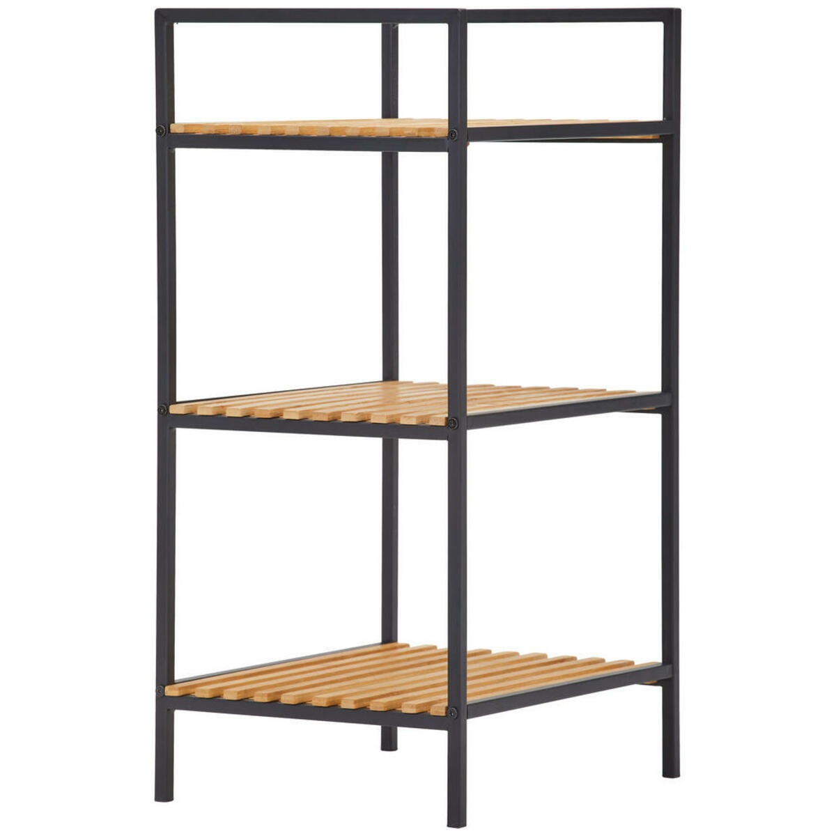 Bild 1 von Xora Regal, Braun, Natur, Schwarz, Metall, 3 Fächer, 39x70x32.5 cm, Typenauswahl, stehend, Arbeitszimmer, Büroregale, Bücherregale