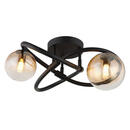 Bild 1 von Globo Led-Deckenleuchte, Klar, Schwarz, Metall, Glas, F, 20 cm, Lampen & Leuchten, Leuchtenserien