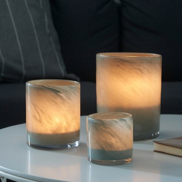 Bild 3 von VINDSTILLA  Teelichthalter, hellgrün 11 cm