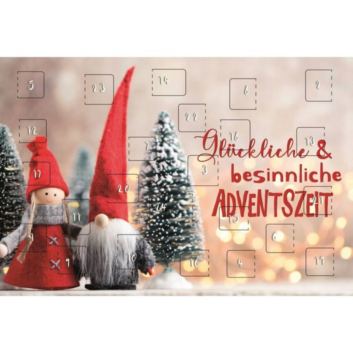 Bild 1 von Adventskalenderkarte - Glückliche & besinnliche Adventszeit
