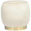 Bild 1 von Mid.you Hocker, Creme, Textil, rund, 42 cm, Wohnzimmer, Hocker, Sitzhocker