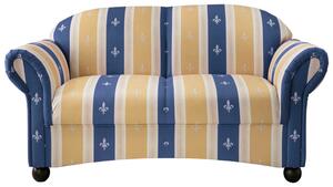 2-Sitzer-Sofa Torello Blau Mikrofaser, Blau