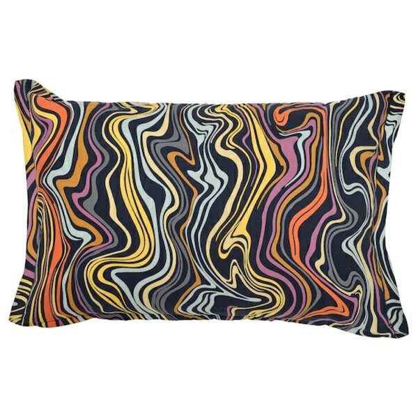 Bild 1 von KLIPPNEJLIKA  Kissenbezug, dunkelblau/bunt 40x58 cm