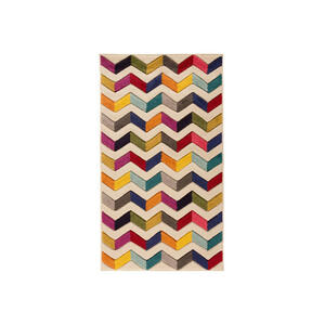 Webteppich Spectrum, Mehrfarbig, Textil, Raute, rechteckig, 200 cm, Reach, AZO-frei, für Fußbodenheizung geeignet, pflegeleicht, Teppiche & Böden, Teppiche, Moderne Teppiche