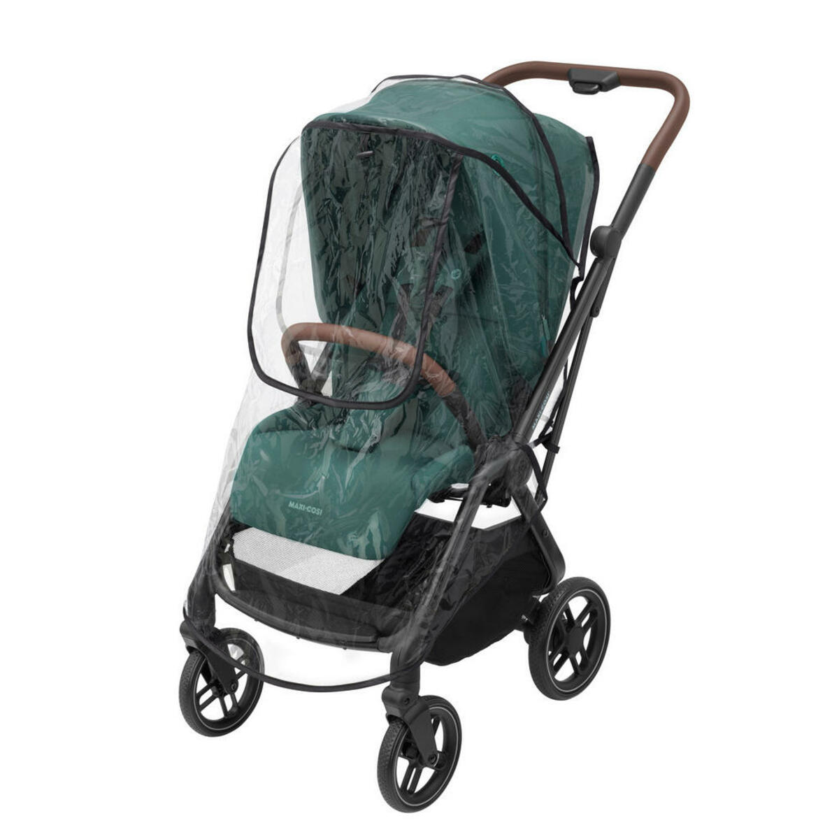 Bild 1 von Maxi-Cosi Regenverdeck Leona 2, Lara 2, Soho, Jaya, Transparent, Kunststoff, 60x104x48 cm, Klettverschlüsse, Belüftungsloch, Kinderwagen, Kinderwagenzubehör
