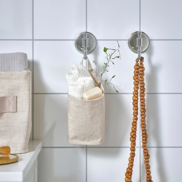 Bild 3 von PURRPINGLA  Korb, textil/beige 10x10x15 cm