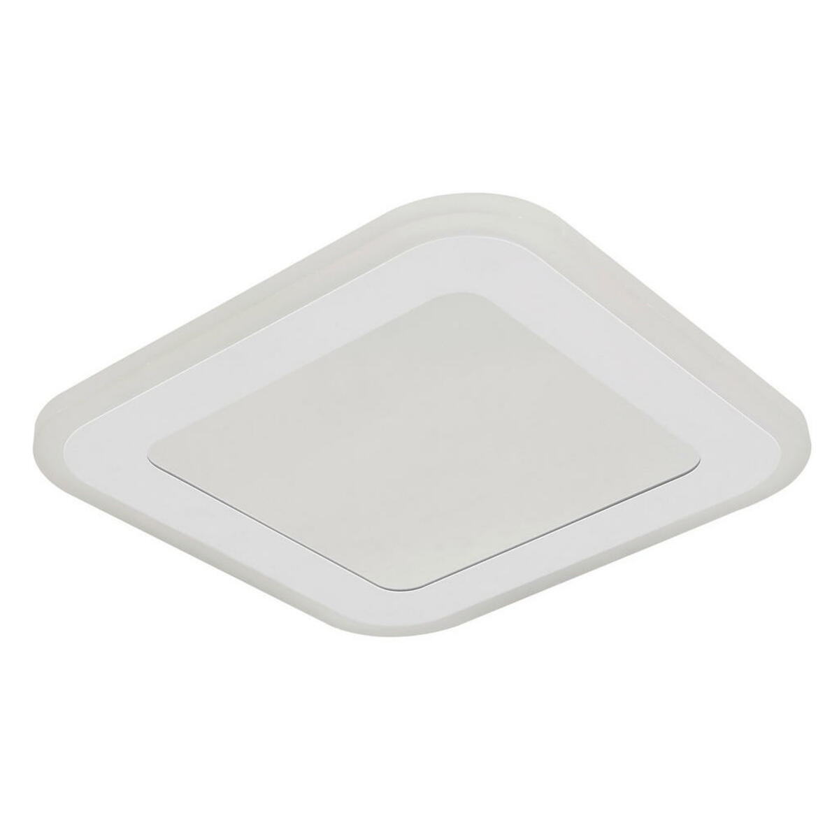 Bild 1 von Globo Led-Deckenleuchte, Opal, Weiß, Metall, Kunststoff, quadratisch,quadratisch, 23x4 cm, Lampen & Leuchten, Leuchtenserien