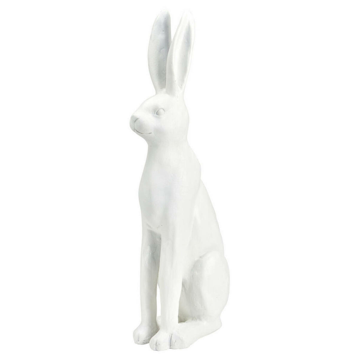 Bild 1 von Dekohase, Weiß, Kunststoff, Hase, Hase, 12x52x18 cm, Dekoration, Saisonartikel, Ostern