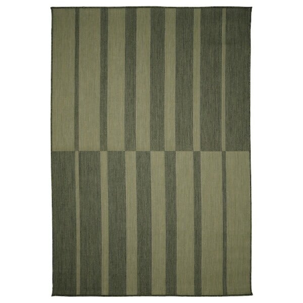 Bild 1 von KANTSTOLPE  Teppich flach gewebt, drinnen/drau, grün 200x300 cm