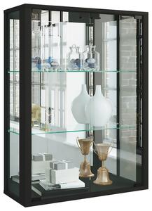 Hängevitrine ''Udina'', in Schwarz, Schwarz