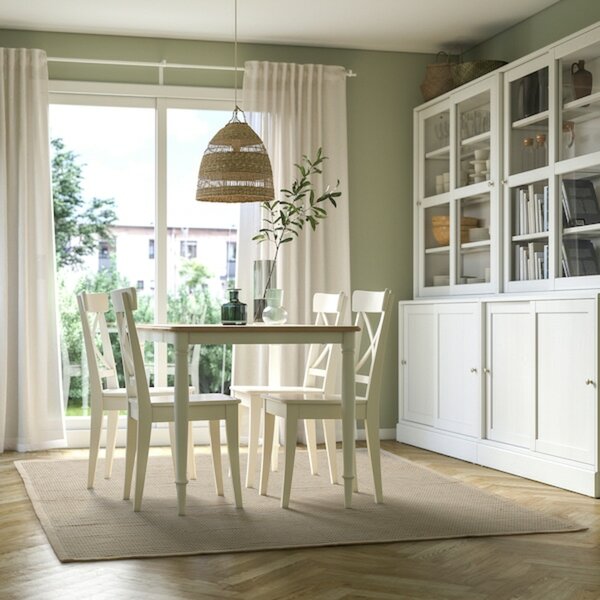 Bild 4 von STARREKLINTE  Teppich flach gewebt, natur/schwarz 185x280 cm