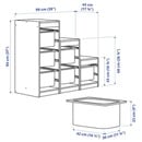 Bild 4 von TROFAST  Aufbewahrung mit Boxen, grau/dunkelgrau 99x44x94 cm