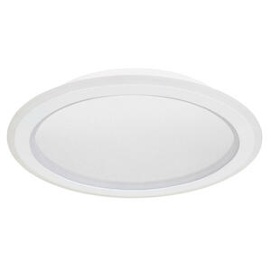 Globo Led-Deckenleuchte, Opal, Weiß, Metall, Kunststoff, rund,rund, F, 5 cm, Farbwechsler, Farben fixierbar, Farbtemperaturwechsler, Lampen & Leuchten, Leuchtenserien