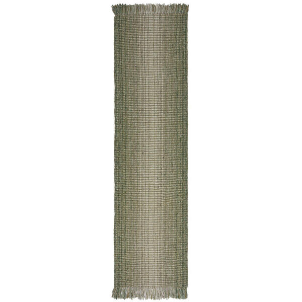 Bild 1 von Läufer Mottle, Grün, Textil, Streifen, rechteckig, 230x60 cm, Reach, AZO-frei, Handmade in India, für Fußbodenheizung geeignet, pflegeleicht, Teppiche & Böden, Teppiche, Teppichläufer