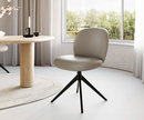 Bild 1 von Drehstuhl Nube-Flex Echt-Leder Schlamm Kreuzgestell breit Schwarz 360° drehbar Taschenfederkern