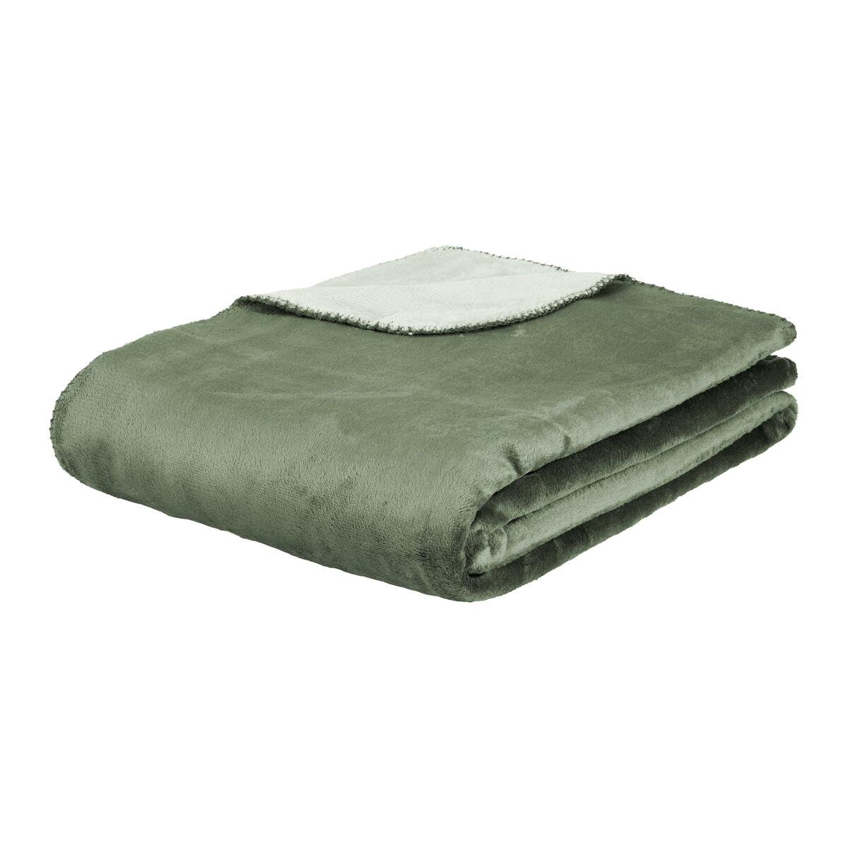 Bild 1 von Decke Hermi Wende in Jade-/Salbeigrün ca. 140x200cm, Jadegrün, Salbeigrün