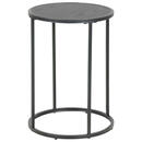 Bild 1 von Beistelltisch, Schwarz, Metall, rund, rund, 40x55 cm, einfacher Aufbau, Wohnzimmer, Wohnzimmertische, Beistelltische