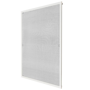 Fliegengitter für Fensterrahmen - 80 x 100 cm, weiß