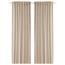 Bild 1 von TRYSTÄVMAL  2 Gardinenschals, beige/weiß 145x300 cm