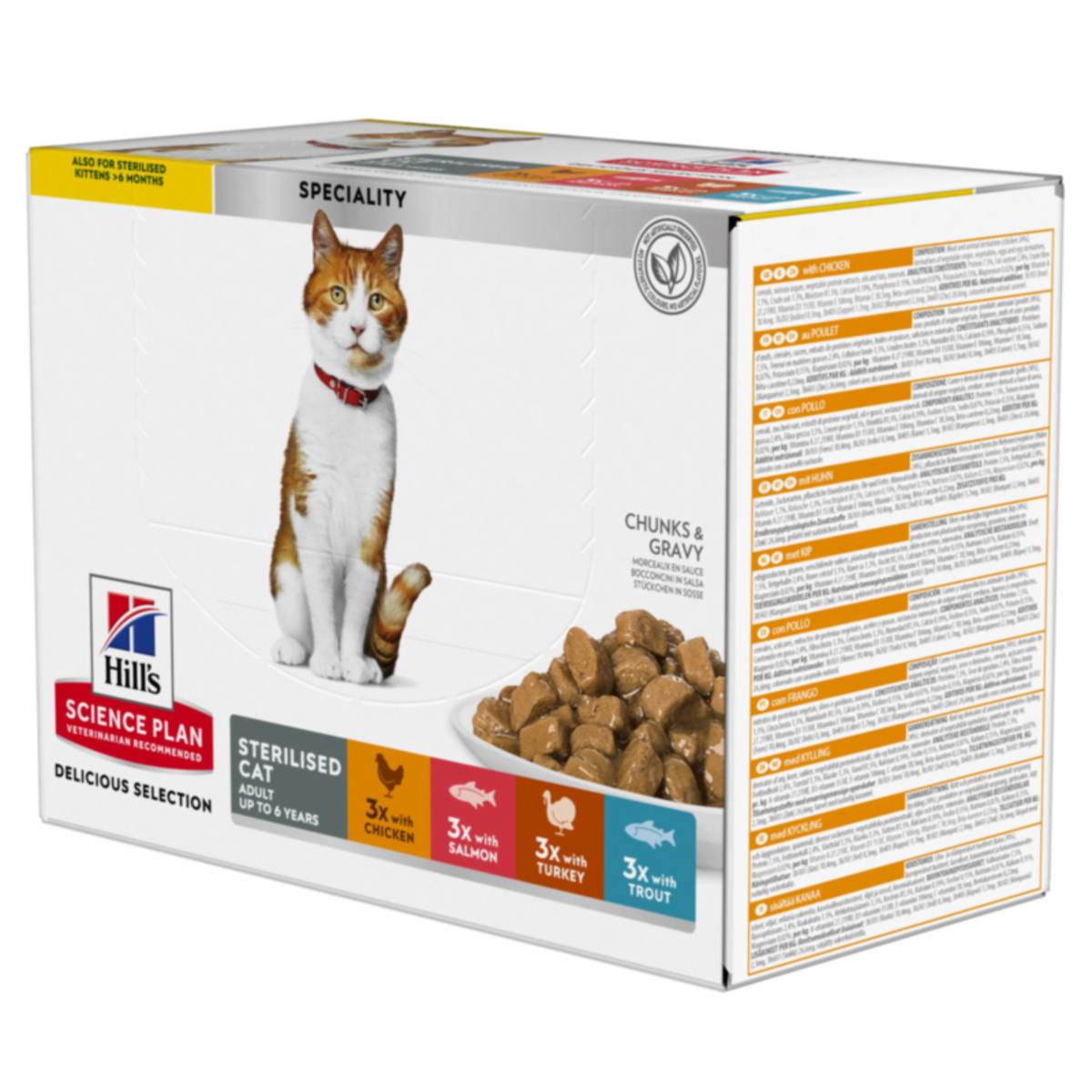Bild 1 von Hill's SCIENCE PLAN Sterilised Cat Adult Multipack 12x85 g
