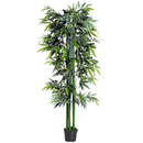 Bild 1 von Outsunny Künstliche Pflanze, 180 cm Kunstpflanze, Künstlicher Bambusbaum, Kunstbaum mit Übertopf, Zimmerpflanze wie echt, Grün
