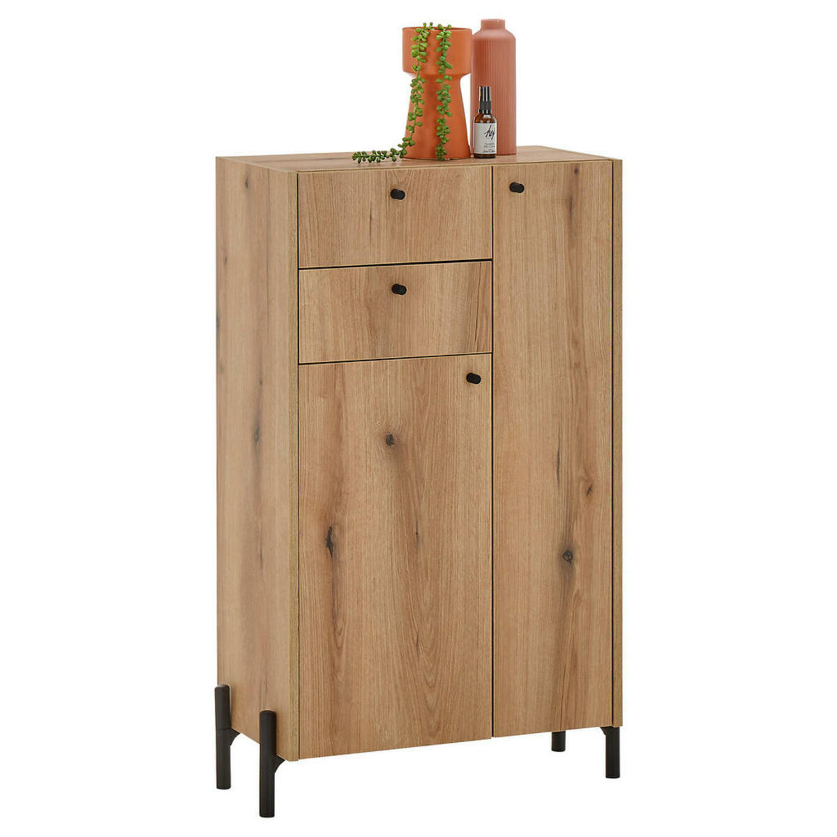 Mid You Highboard Eiche Kunststoff F Cher Schubladen X X