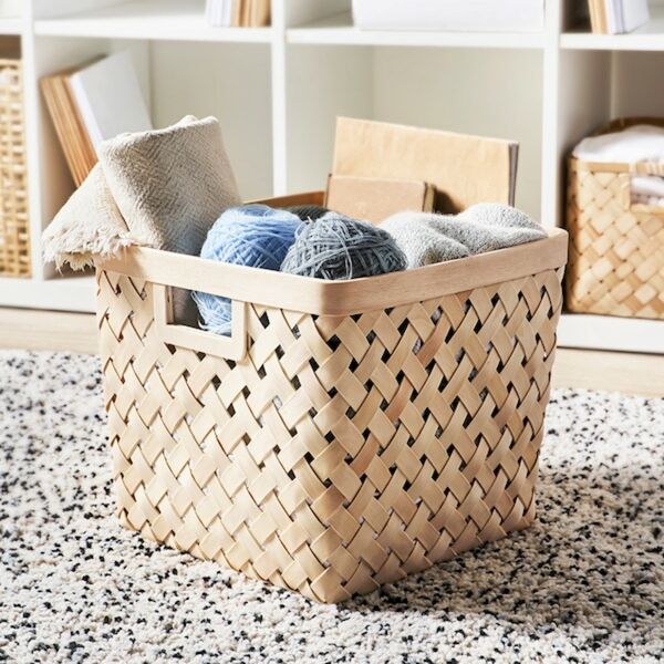 Bild 3 von VÄXTHUS  Korb, Pappel/Handarbeit 30x30x28 cm