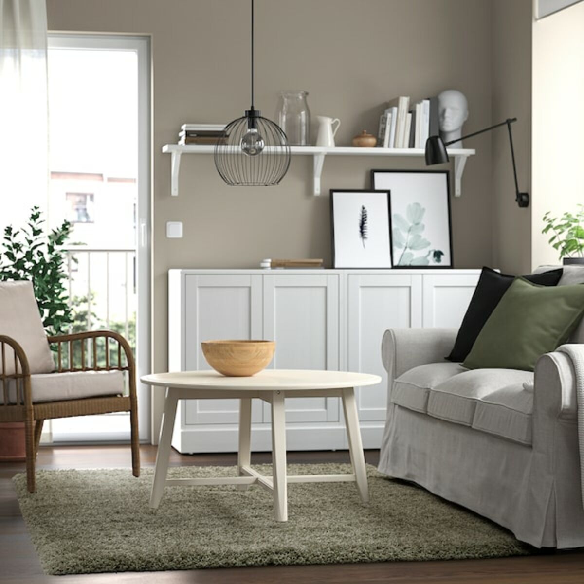 Bild 3 von VOLLERSLEV  Teppich Langflor, graugrün 160x230 cm